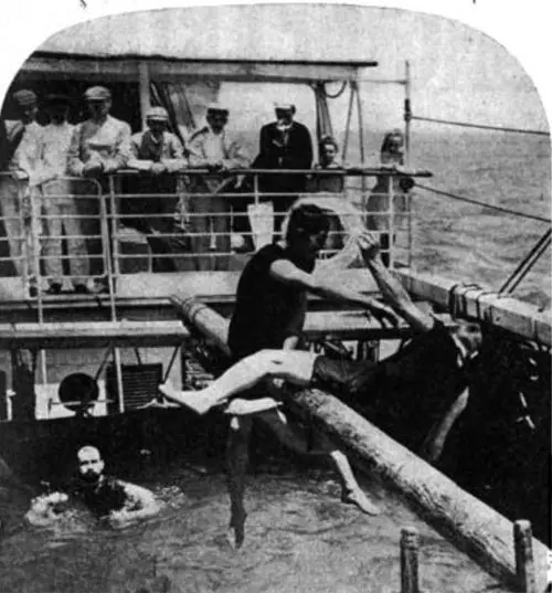 Swimming Tank on Pacific Liner.