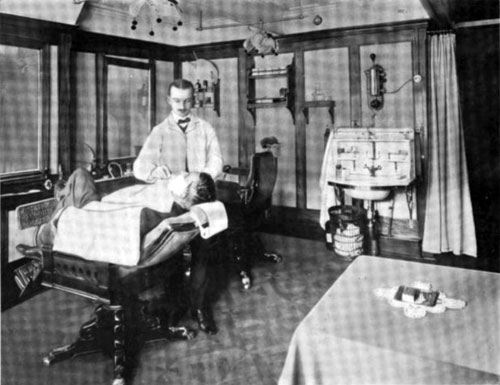 Photo09 - Barber Shop Showing Washstand Supplied With Hot And Cold Water