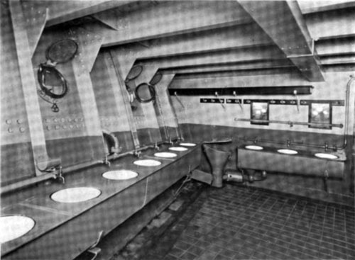 Photo11 - View Of Washroom For Steerage Passengers - North German Lloyd Steamship