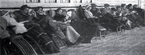 A Characteristic Chain of Steamer Chair Loungers on the Promenade Deck, Munsey's Magazine, June 1914.