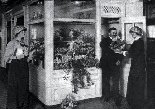 The Florist Shop on the SS Imperator, 1914.