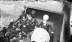 Steerage Passengers Gathering near the Fantail.