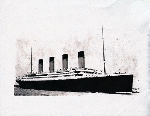 White Star Line Steamships Olympic and Titanic