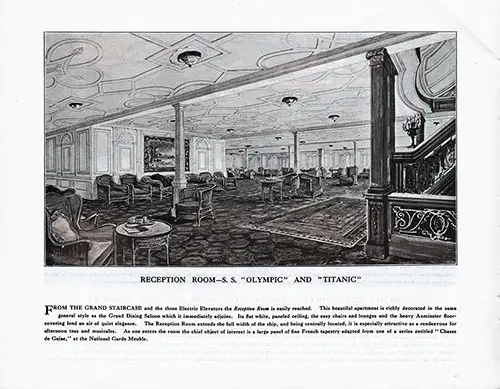 Reception Room-S. S. Olympic and Titanic