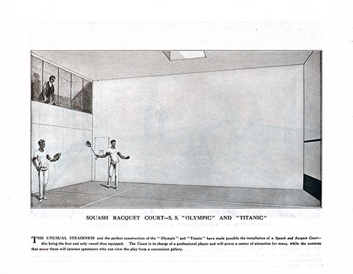 Squash Racquet Court-S. S. Olympic and Titanic