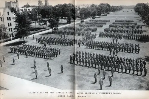 Group Photograph of the Third Midshipmen Class of Notre Dame