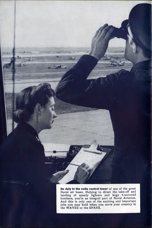 On duty in the radio control tower