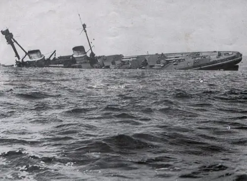 German battleship "Hindenburg" scuttled at Scapa Flow