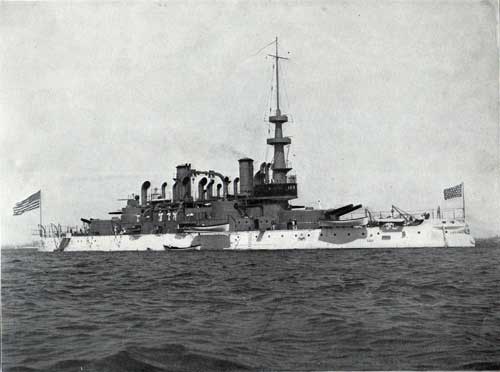 USS MASSACHUSETTS—Sea-Going Coast Line Battle Ship of First Class