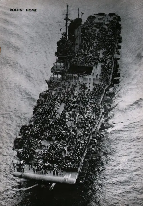 From overhead the USS Saratoga