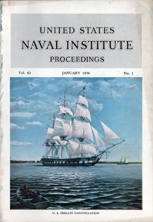 January 1956 Proceedings Magazine: United States Naval Institute 