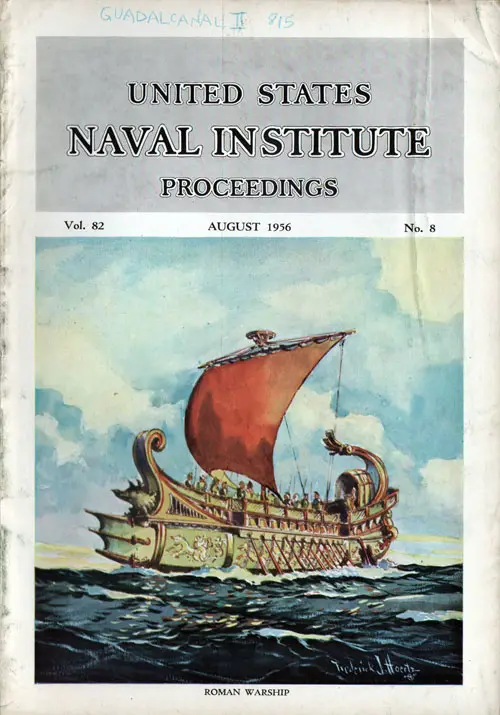 August 1956 Proceedings Magazine: United States Naval Institute 