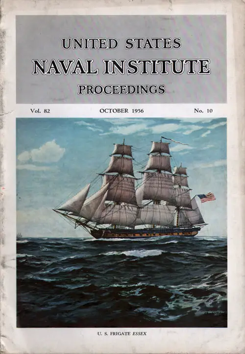 October 1956 Proceedings Magazine: United States Naval Institute 