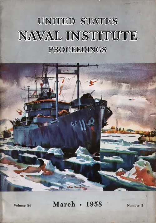 March 1958 Proceedings Magazine: United States Naval Institute 