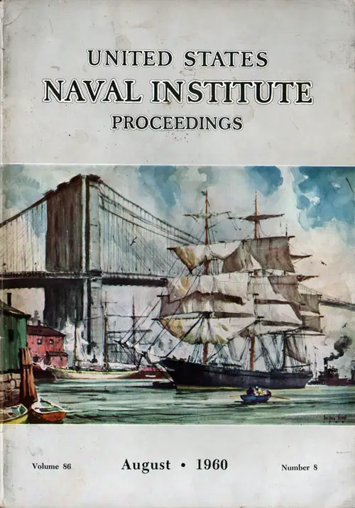 Front Cover, United States Naval Institute Proceedings, Volume 86, Number 8, August 1960.