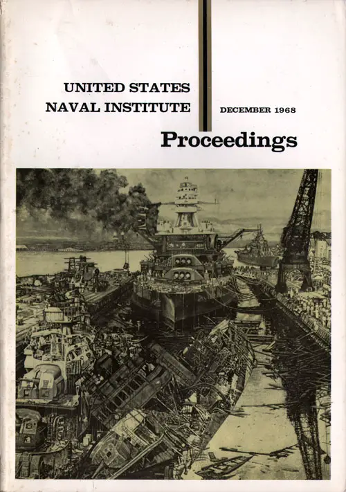 Front Cover of the December 1968 Issue of the US Naval Institute Proceedings Magazine.