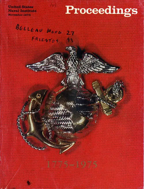 Front Cover, U. S. Naval Institute Proceedings, Volume 101/11/873, November 1975.