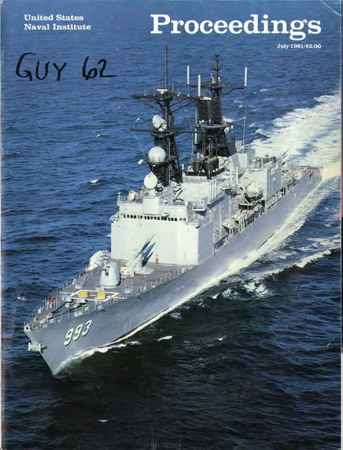 Front Cover, United States Naval Institute Proceedings, Volume 107/7/941, July 1981.