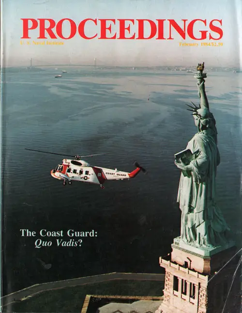 Front Cover, U. S. Naval Institute	Proceedings, Volume 110/2/972, February 1984.