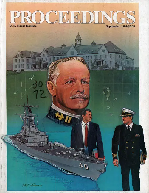 Front Cover, U. S. Naval Institute	Proceedings, Volume 110/9/979, September 1984.