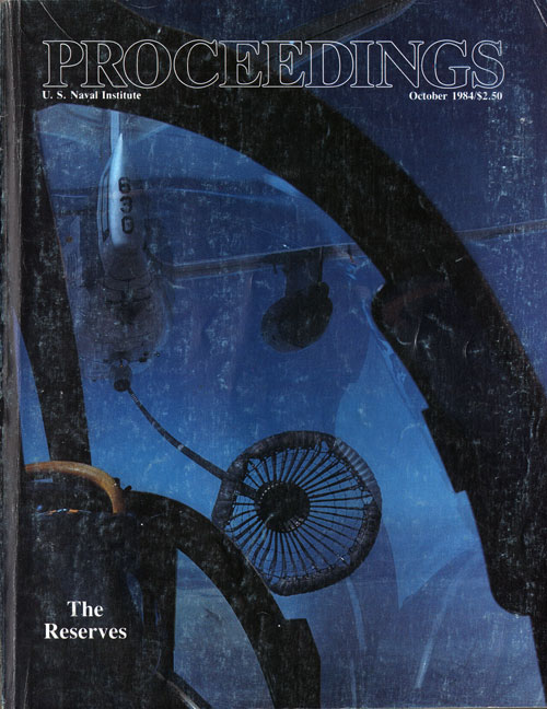 Front Cover, U. S. Naval Institute	Proceedings, Volume 110/10/980, October 1984.