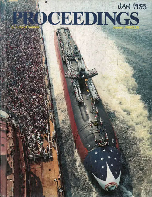 Front Cover, U. S. Naval Institute Proceedings, Volume 111/1/983, January 1985.