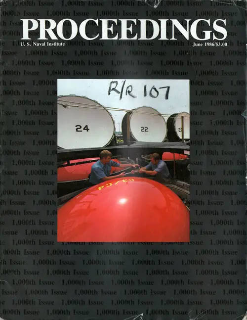 Front Cover, U. S. Naval Institute Proceedings, Volume 112/6/1000, June 1986.