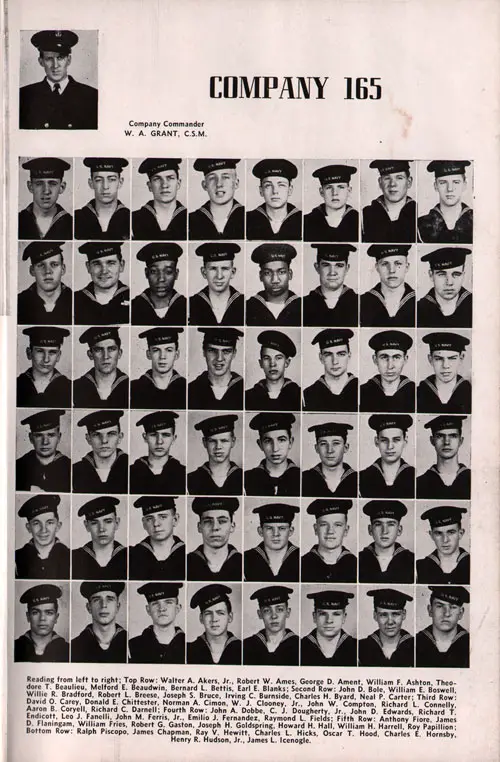 Company 47-165 Recruits, Page 1.