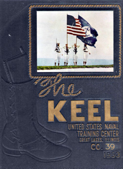 USNTC Great Lakes Keel Yearbook 1953 Co 39