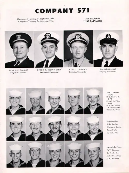 Company 56-571 Recruits, Page 1.