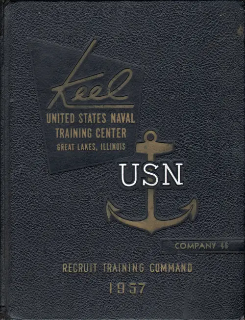 Front Cover, USNTC Great Lakes "The Keel" 1957 Company 046.