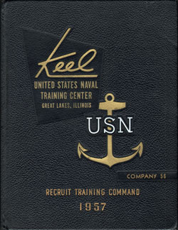 USNTC - Great Lakes - The Keel - Company 56 Yearbook 1957