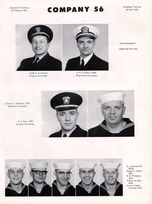 Company 57-056 Recruits, Page 1.