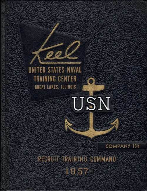 Front Cover, USNTC Great Lakes "The Keel" 1957 Company 135.