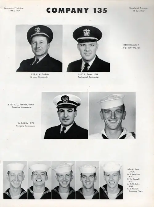 Company 57-135 Recruits, Page 1.