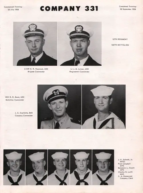 Company 58-331 Recruits, Page 1.
