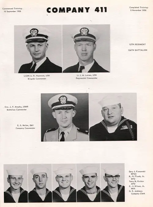 Company 58-411 Recruits, Page 1.