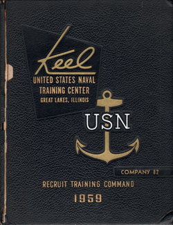 USNTC - Great Lakes - The Keel - Company 82 Yearbook 1959