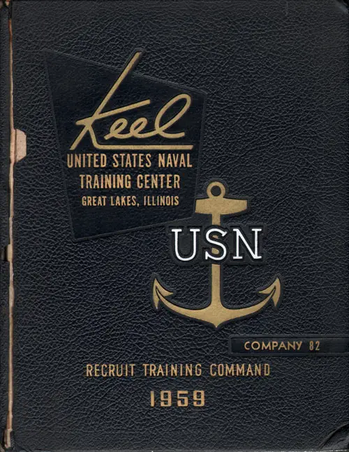 Front Cover, USNTC Great Lakes "The Keel" 1959 Company 082.