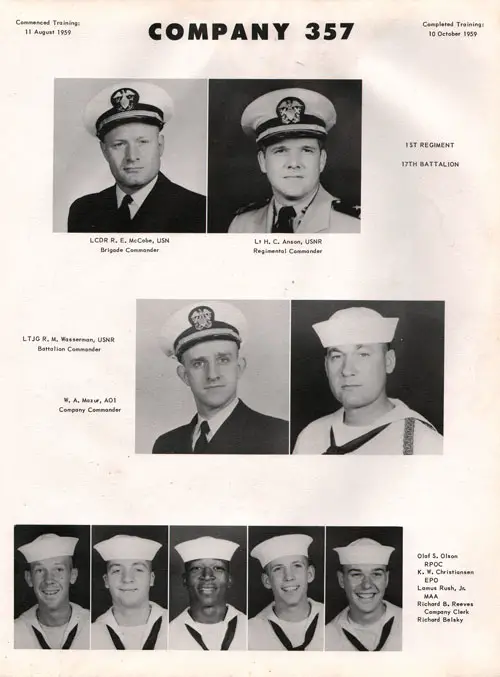 Company 59-357 Recruits, Page 1.