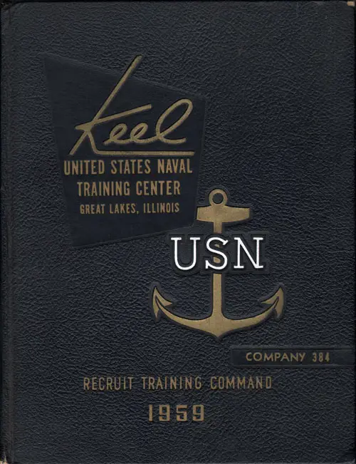 Front Cover, USNTC Great Lakes "The Keel" 1959 Company 384.