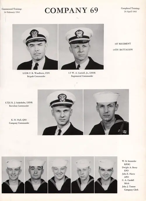 Company 61-069 Recruits, Page 1.