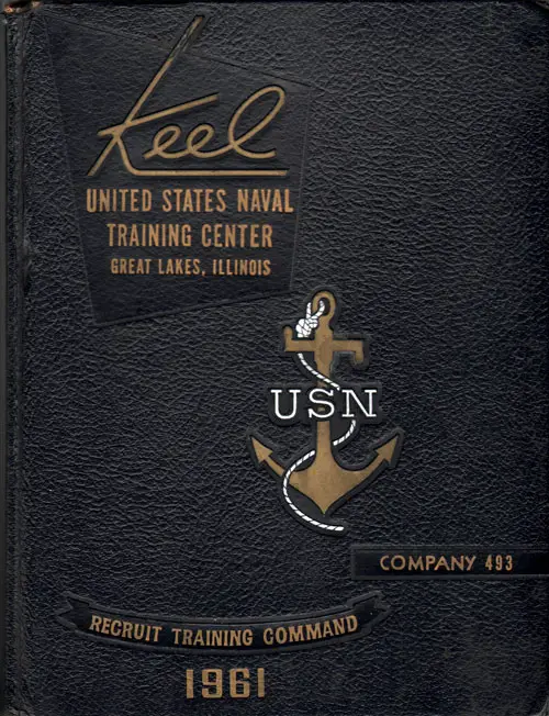 Front Cover, USNTC Great Lakes "The Keel" 1961 Company 493.