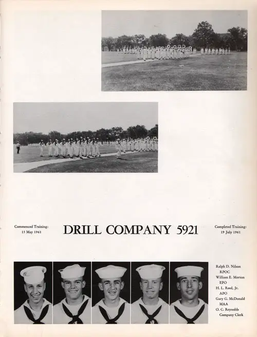 Drill Company 61-5921 Recruits, Page 1.