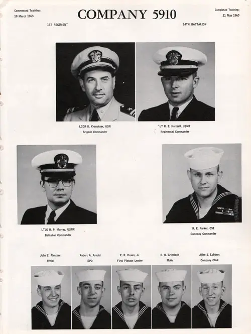 Drill Company 63-5910 Recruits, Page 1.