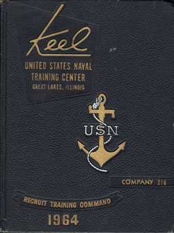 USNTC - Great Lakes - The Keel - Company 210 Yearbook 1964