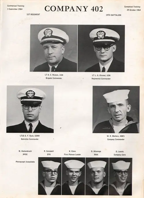 Company 64-402 Recruits, Page 1.