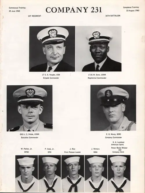 Company 65-231 Recruits, Page 1.