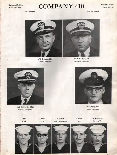 Company 65-410 Recruits, Page 1.