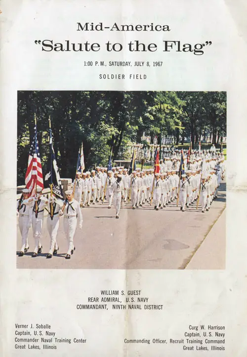 Front Cover, Mid-America "Salute to the Flag" at Soldier Field.